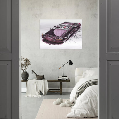 Syd Mead - Syd Mead Brushed Aluminum Print - 70x100 cm / 28x40 inches | Syd Mead Aluminum Print | Syd Mead Prints