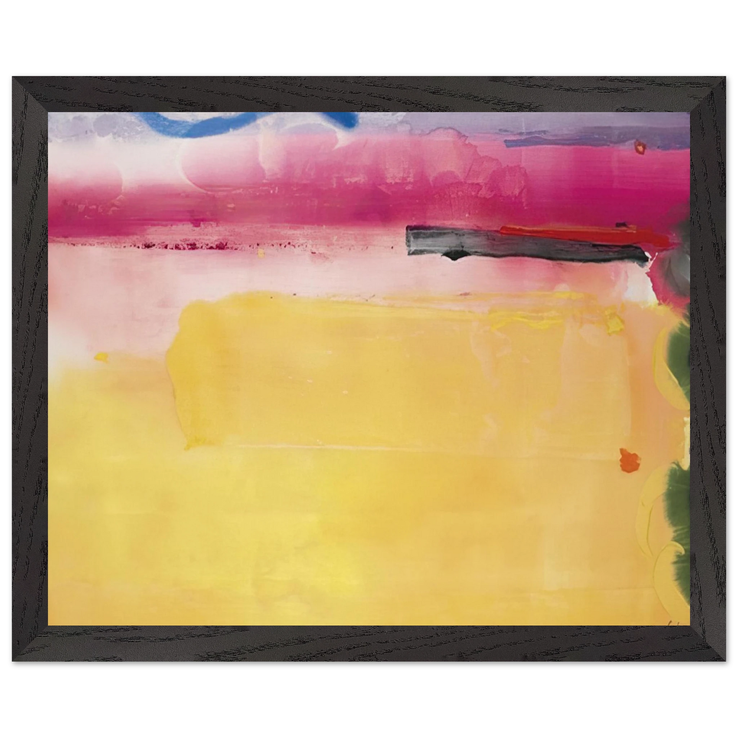 Helen Frankenthaler - Black-Eyed Susan - 1988 Wall art - 40x50 cm / 16x20 inches - Premium Wooden Framed Poster With Fine Art Paper-canvas - Black frame
