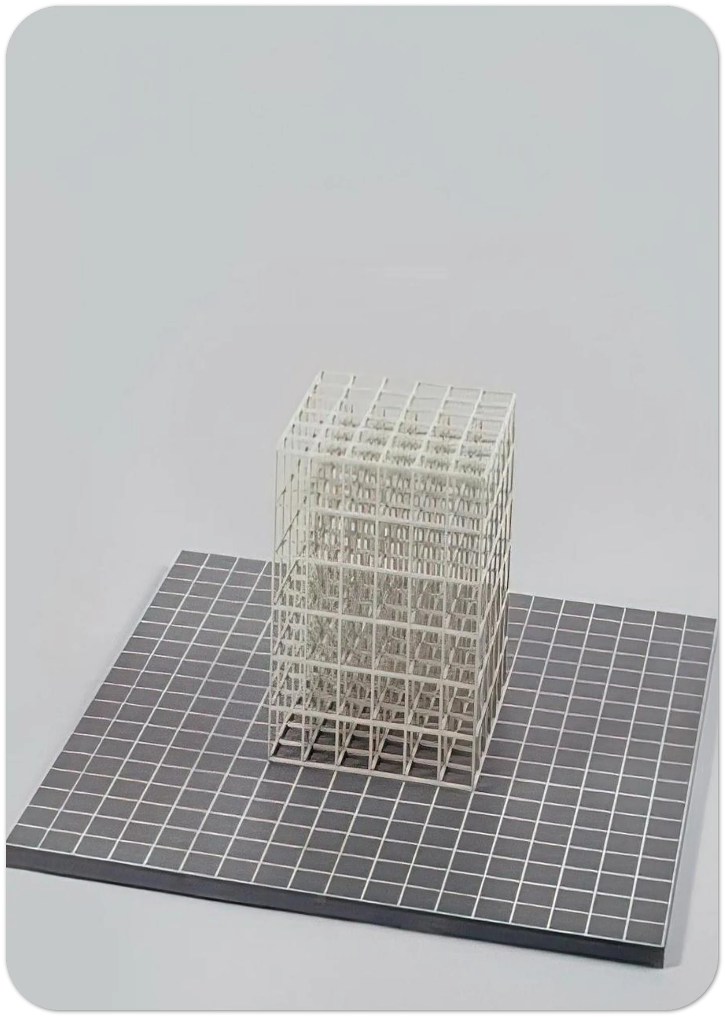 Modular cube. Base By Sol LeWitt Pack of 10 Post Cards | Sol LeWitt Post Cards | A6 (10.5 x 14.8 cm) - 4.1 x 5.8 inches