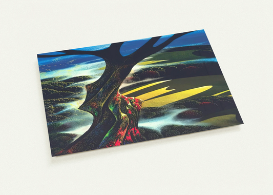 Autumn Shadows By Eyvind Earle Pack of 10 Post Cards | Eyvind Earle Post Cards | A6 (10.5 x 14.8 cm) - 4.1 x 5.8 inches