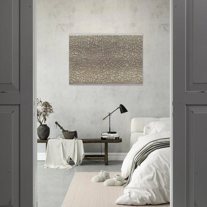 Cretto Grande Bianco - 1982 - Alberto Burri Brushed Aluminum Print - 70x100 cm / 28x40 inches | Alberto Burri Aluminum Print | Alberto Burri Prints