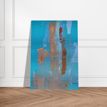 In on Blue - 1976 - Helen Frankenthaler Brushed Aluminum Print - 70x100 cm / 28x40 inches | Helen Frankenthaler Aluminum Print | Helen Frankenthaler Prints