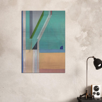 Ocean Park #40 - Richard Diebenkorn Brushed Aluminum Print - 70x100 cm / 28x40 inches | Richard Diebenkorn Aluminum Print | Richard Diebenkorn Prints