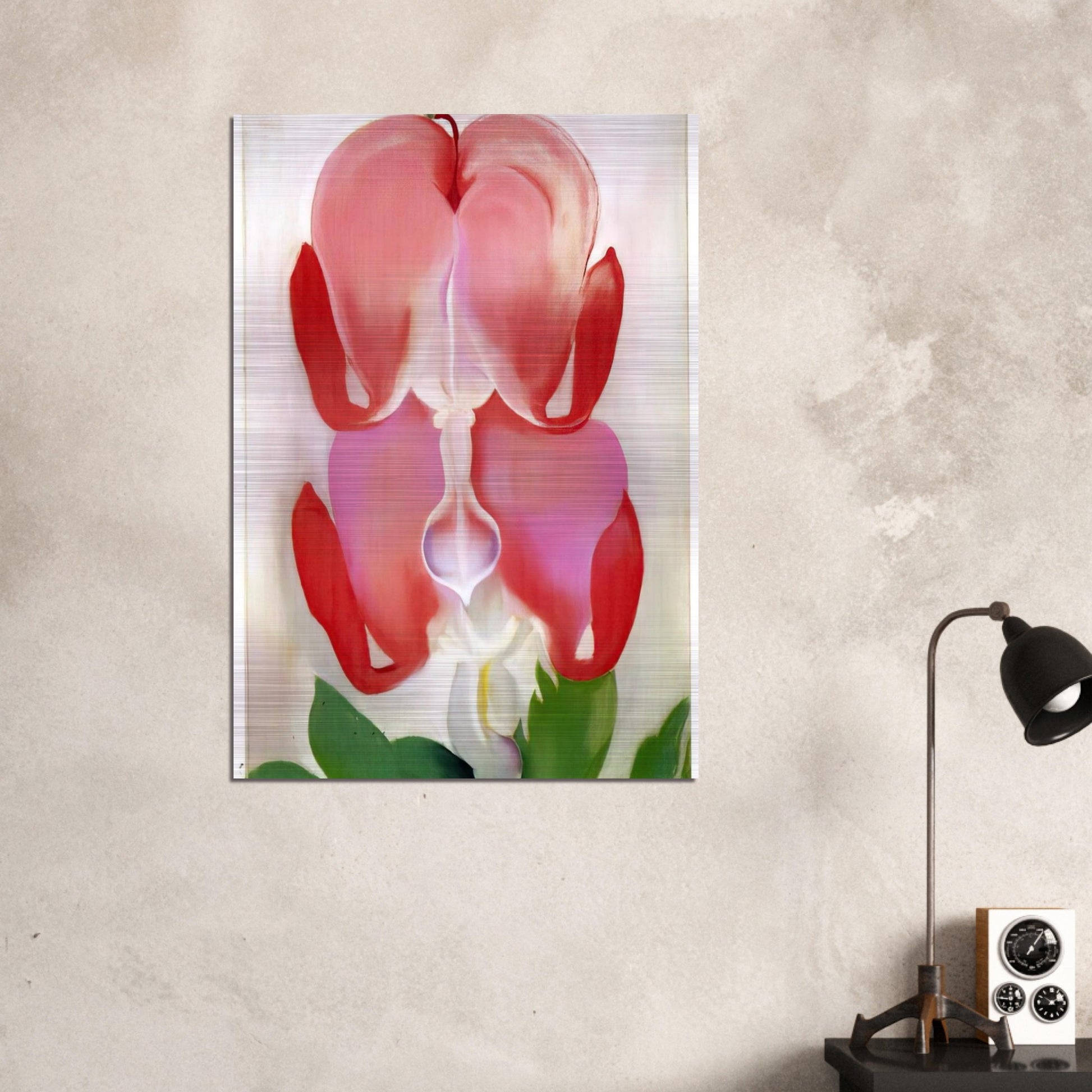 Bleeding Heart - Georgia O'Keeffe Brushed Aluminum Print - 70x100 cm / 28x40 inches | Georgia O'Keeffe Aluminum Print | Georgia O'Keeffe Prints