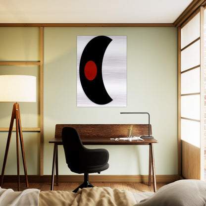 Omicron V - 1961 - Alexander Liberman Brushed Aluminum Print - 70x100 cm / 28x40 inches | Alexander Liberman Aluminum Print | Alexander Liberman Prints