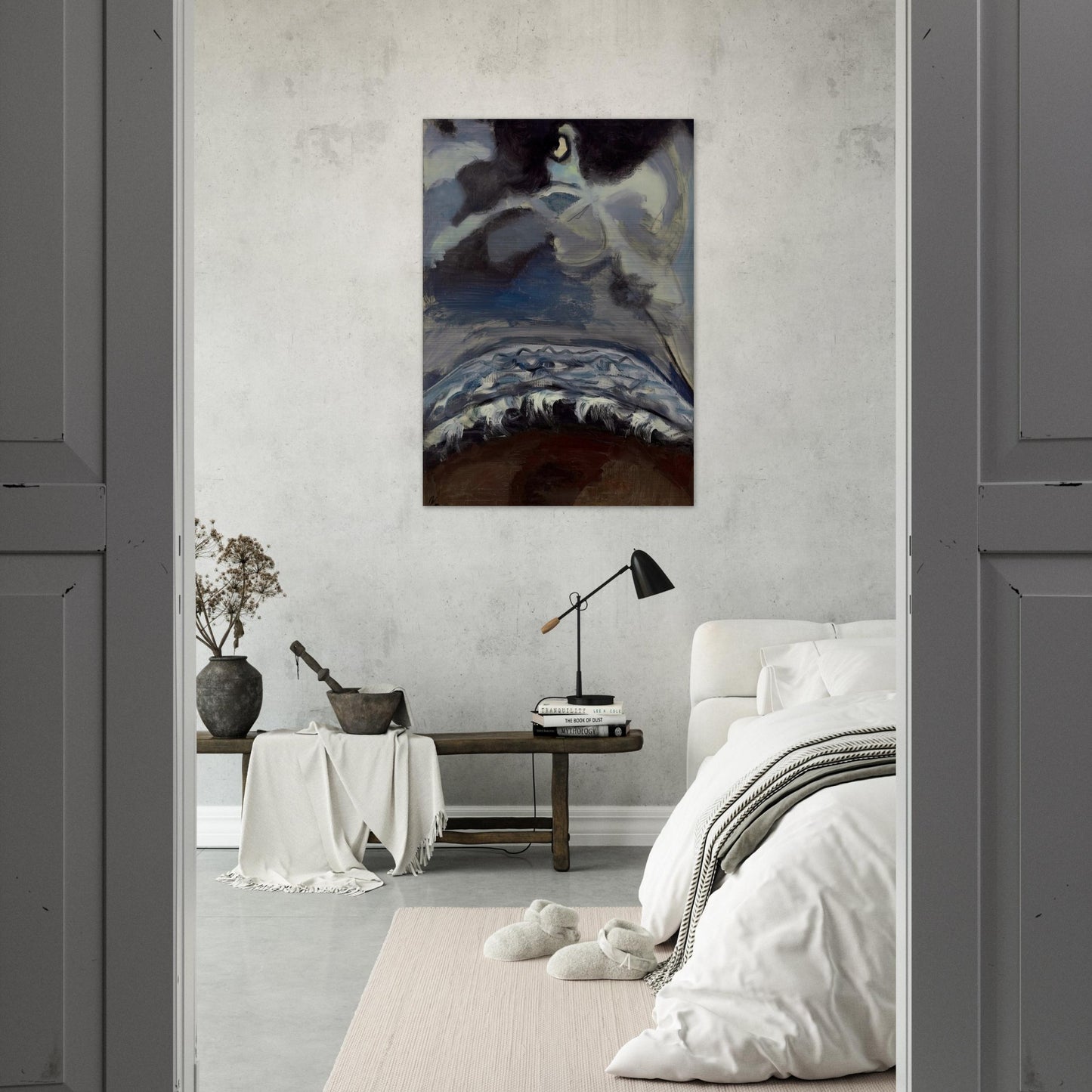 The Sea - Alice Neel Brushed Aluminum Print - 70x100 cm / 28x40 inches | Alice Neel Aluminum Print | Alice Neel Prints