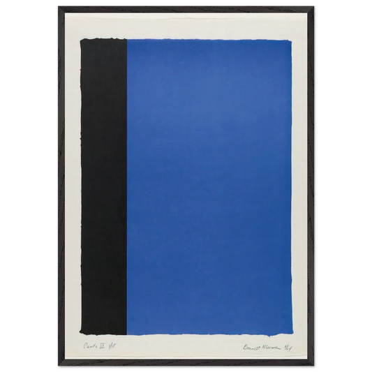 Canto IX - Barnett Newman 70x100 cm / 28x40 inches Framed Art Print – Black Wooden Frame