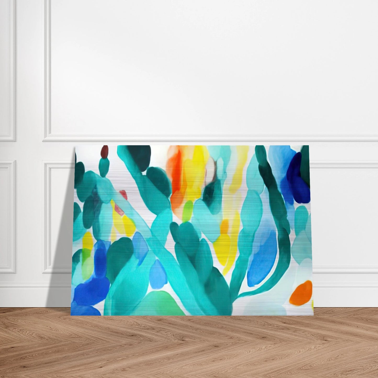 Green Swing - Alice Baber Brushed Aluminum Print - 70x100 cm / 28x40 inches | Alice Baber Aluminum Print | Alice Baber Prints