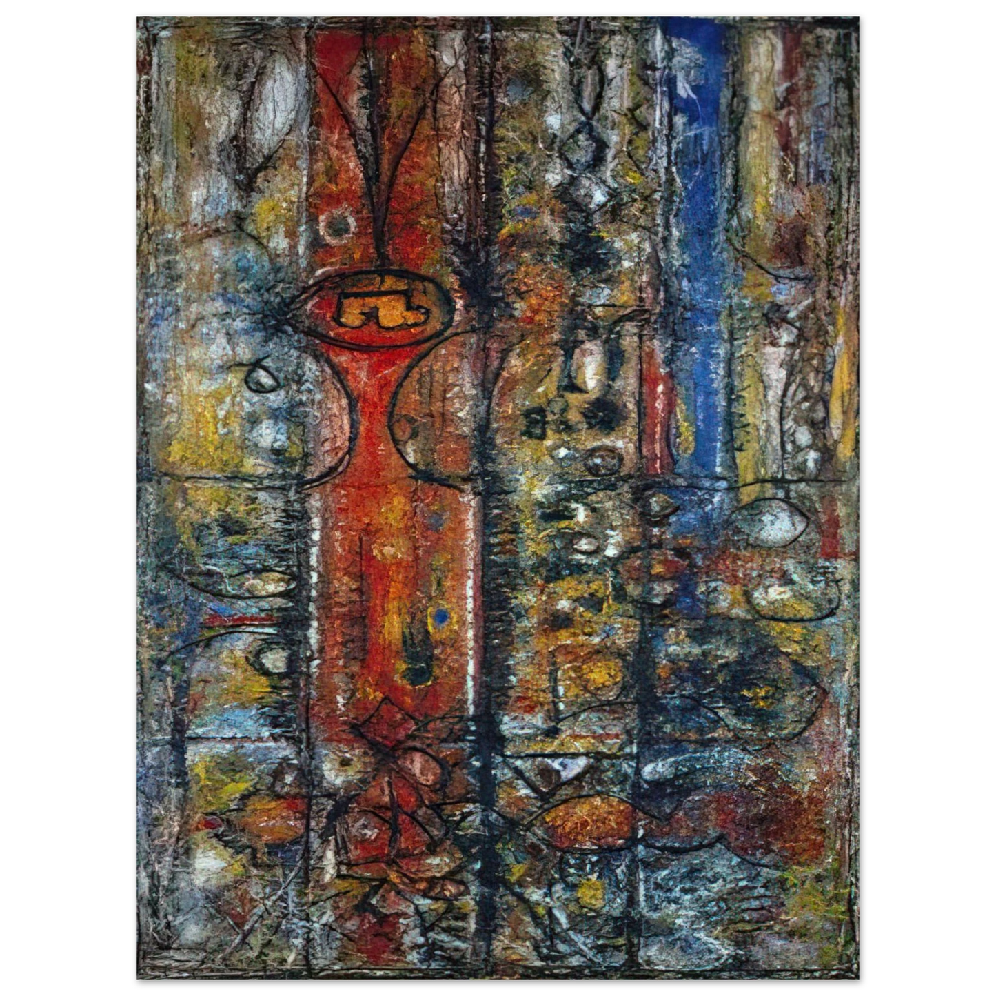 Richard Pousette-Dart - The Magnificent - 1951  75x100 cm / 30x40inches Fine Art Poster