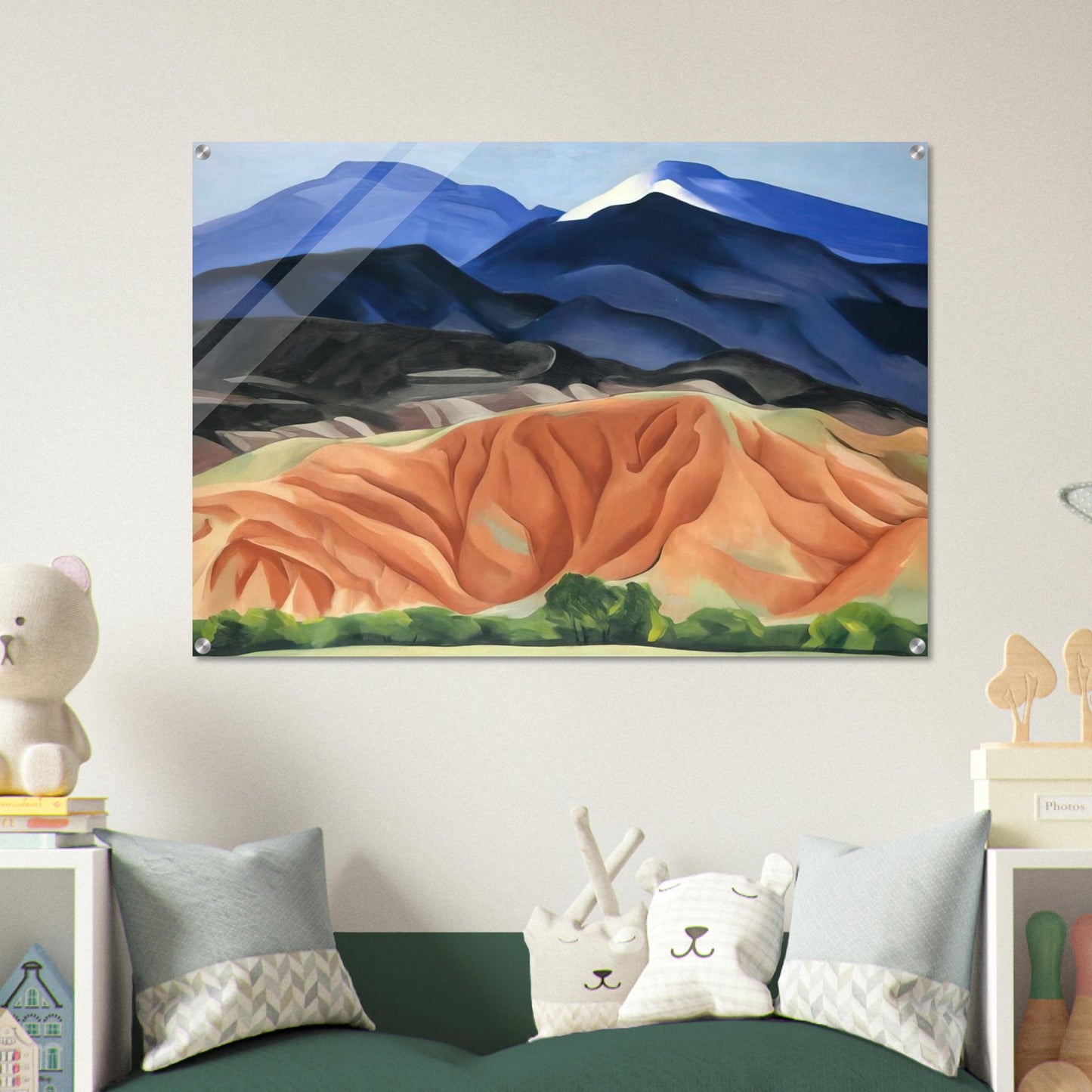 Black Mesa Landscape, New Mexico - Out Back of Mary`s II - Georgia O'Keeffe Acrylic Print - 70x100 cm / 28x40″ inches