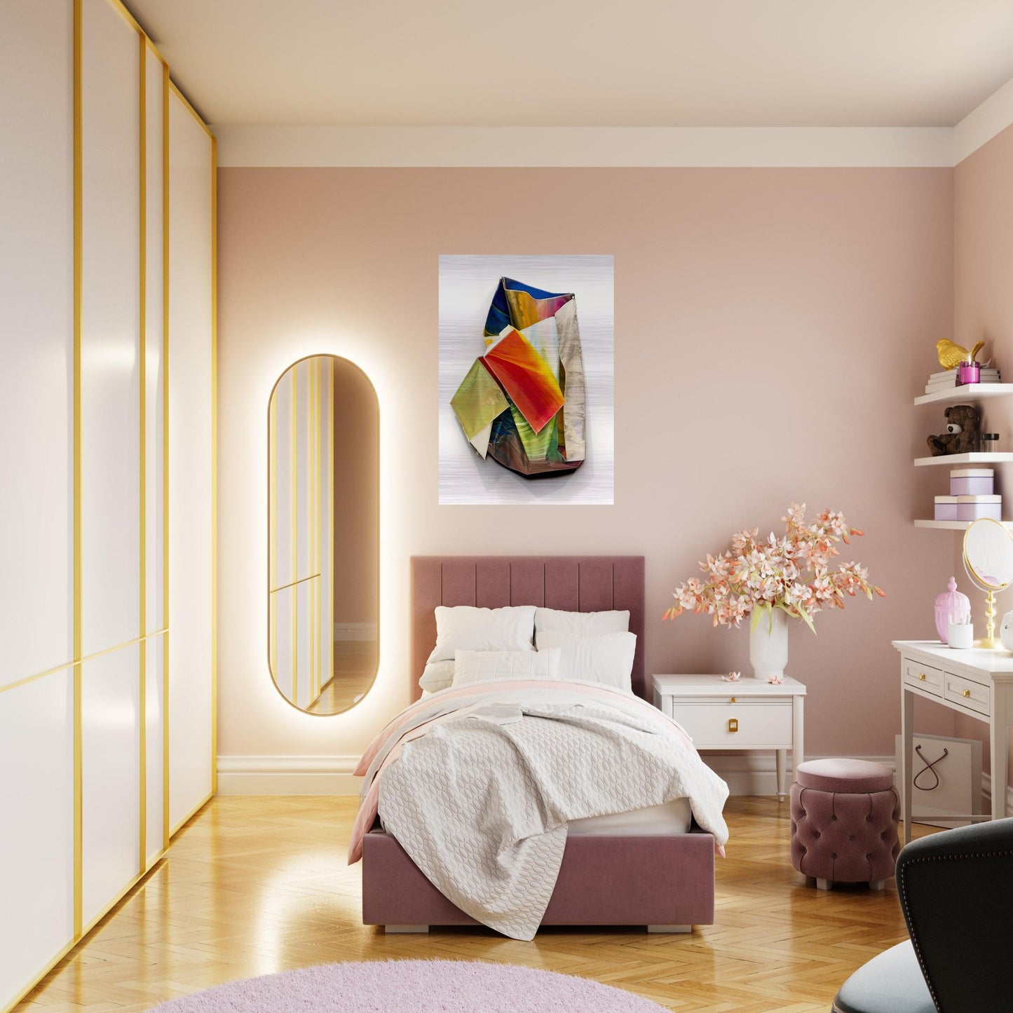 Sac 2 - Sam Gilliam Brushed Aluminum Print - 70x100 cm / 28x40 inches | Sam Gilliam Aluminum Print | Sam Gilliam Prints
