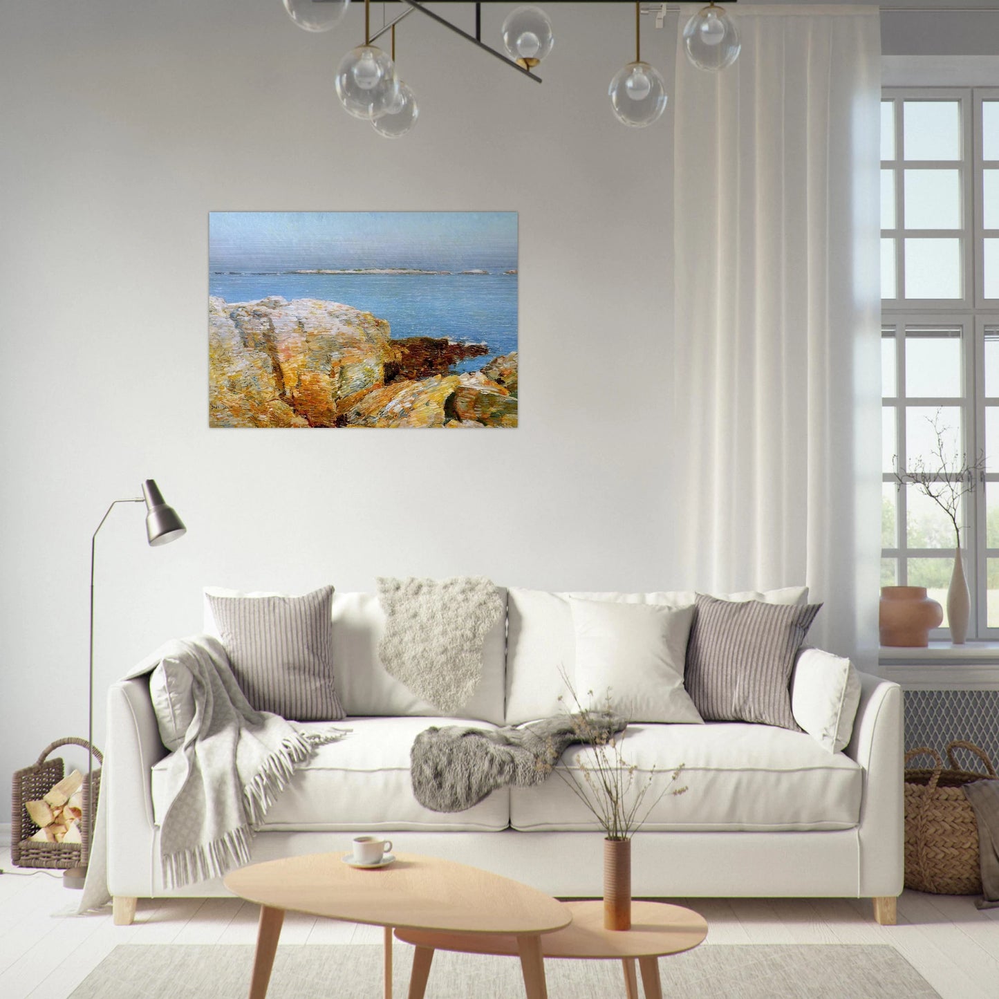 Duck Island - Childe Hassam Brushed Aluminum Print - 70x100 cm / 28x40 inches | Childe Hassam Aluminum Print | Childe Hassam Prints