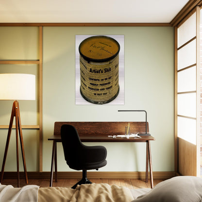 Artist's Shit - Piero Manzoni Brushed Aluminum Print - 70x100 cm / 28x40 inches | Piero Manzoni Aluminum Print | Piero Manzoni Prints