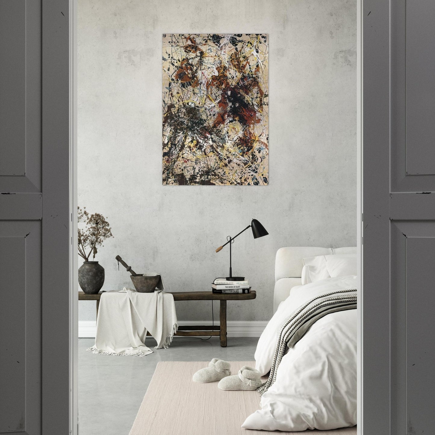 NUMBER 12 1949 - Jackson Pollock Brushed Aluminum Print - 70x100 cm / 28x40 inches | Jackson Pollock Aluminum Print | Jackson Pollock Prints