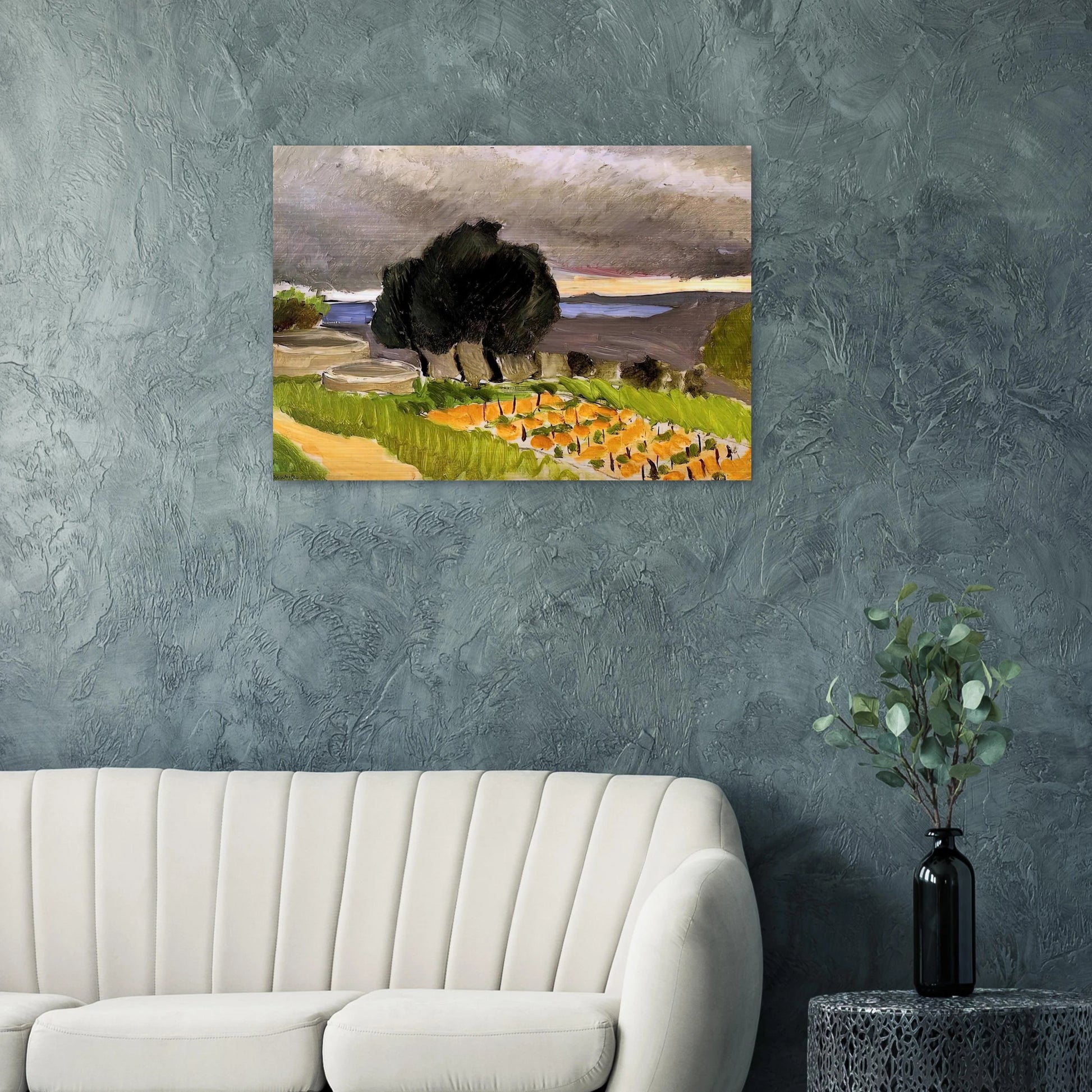 LANDSCAPE OF THE MIDI BEFORE THE STORM 1921 - Henri Matisse Brushed Aluminum Print - 70x100 cm / 28x40 inches | Henri Matisse Aluminum Print | Henri Matisse Prints