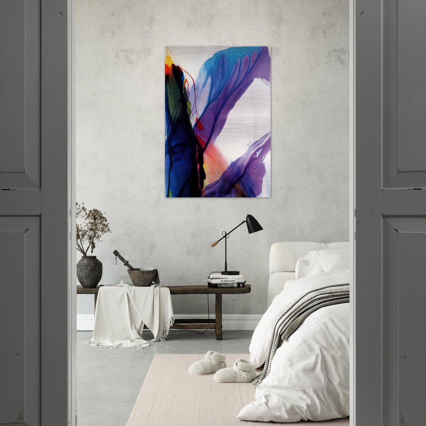 Phenomena Yonder Near - 1964 - Paul Jenkins Brushed Aluminum Print - 70x100 cm / 28x40 inches | Paul Jenkins Aluminum Print | Paul Jenkins Prints