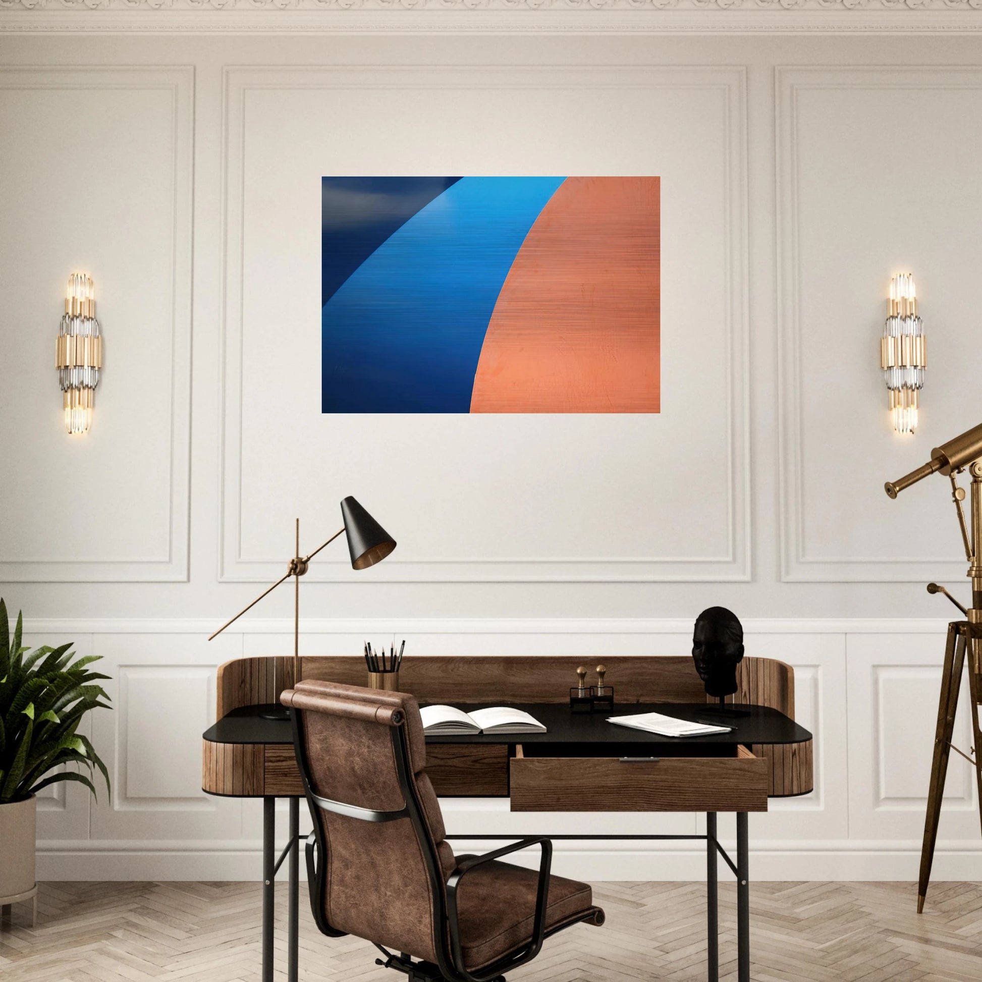 Numbers 1-9  1  - Robert Indiana Brushed Aluminum Print - 70x100 cm / 28x40 inches | Robert Indiana Aluminum Print | Robert Indiana Prints
