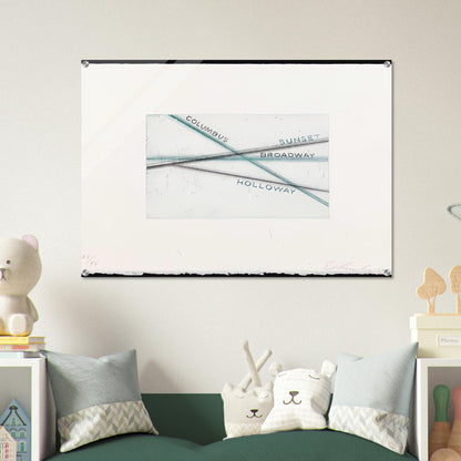 SUNSET FROM LOS FRANCISCO SAN ANGELES PORTFOLIO - Edward Ruscha Acrylic Print - 70x100 cm / 28x40″ inches | Edward Ruscha Wall Art | Edward Ruscha Prints