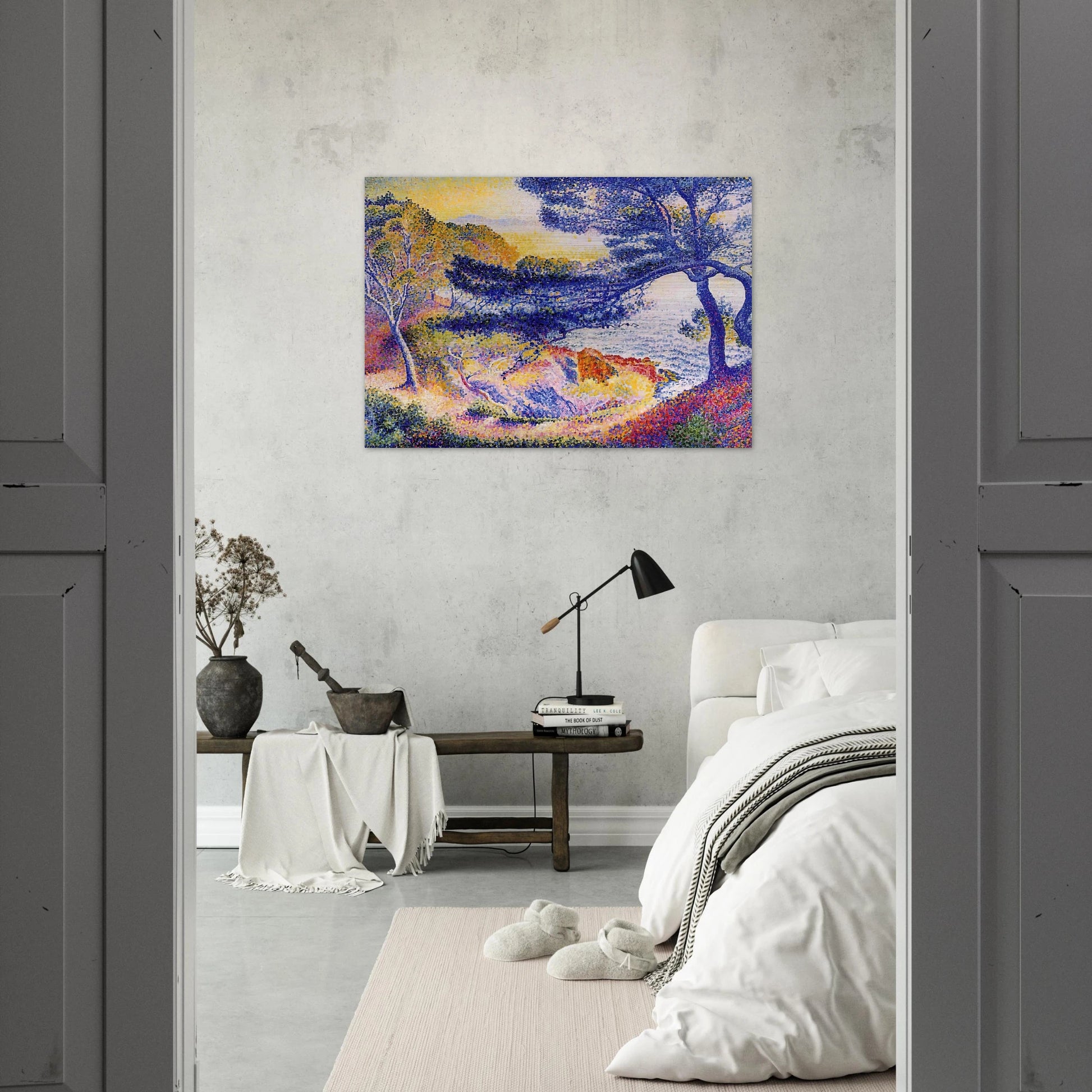 Cape Layet, Provence - Henri-Edmond Cross Brushed Aluminum Print - 70x100 cm / 28x40 inches | Henri-Edmond Cross Aluminum Print | Henri-Edmond Cross Prints