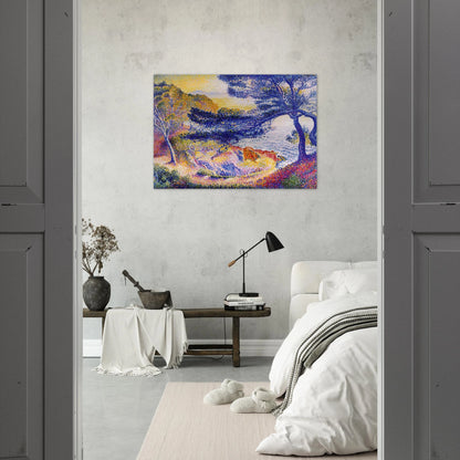 Cape Layet, Provence - Henri-Edmond Cross Brushed Aluminum Print - 70x100 cm / 28x40 inches | Henri-Edmond Cross Aluminum Print | Henri-Edmond Cross Prints