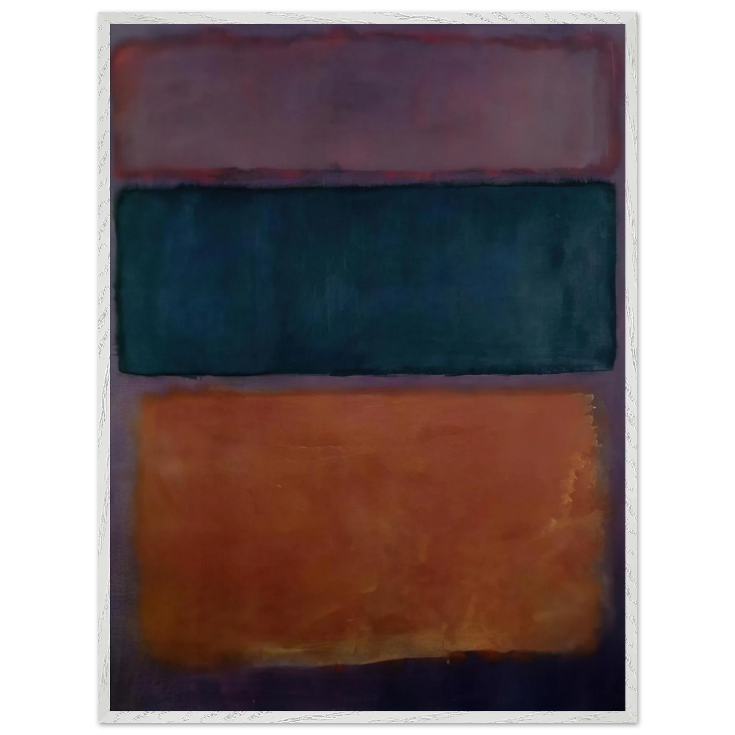 Helen Frankenthaler - Untitled - 1963 Wall art - A2 (42 x 59.4  cm) - Premium Wooden Framed Poster With Fine Art Paper-canvas - White frame