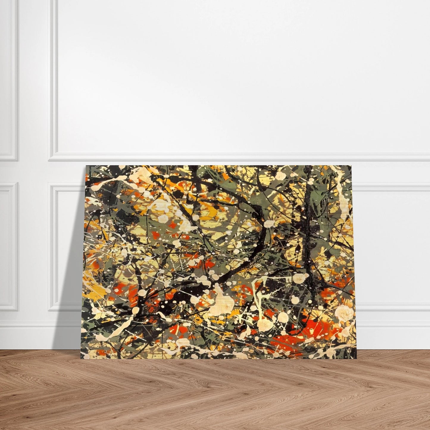 NUMBER 8 DETAIL - Jackson Pollock Brushed Aluminum Print - 70x100 cm / 28x40 inches | Jackson Pollock Aluminum Print | Jackson Pollock Prints