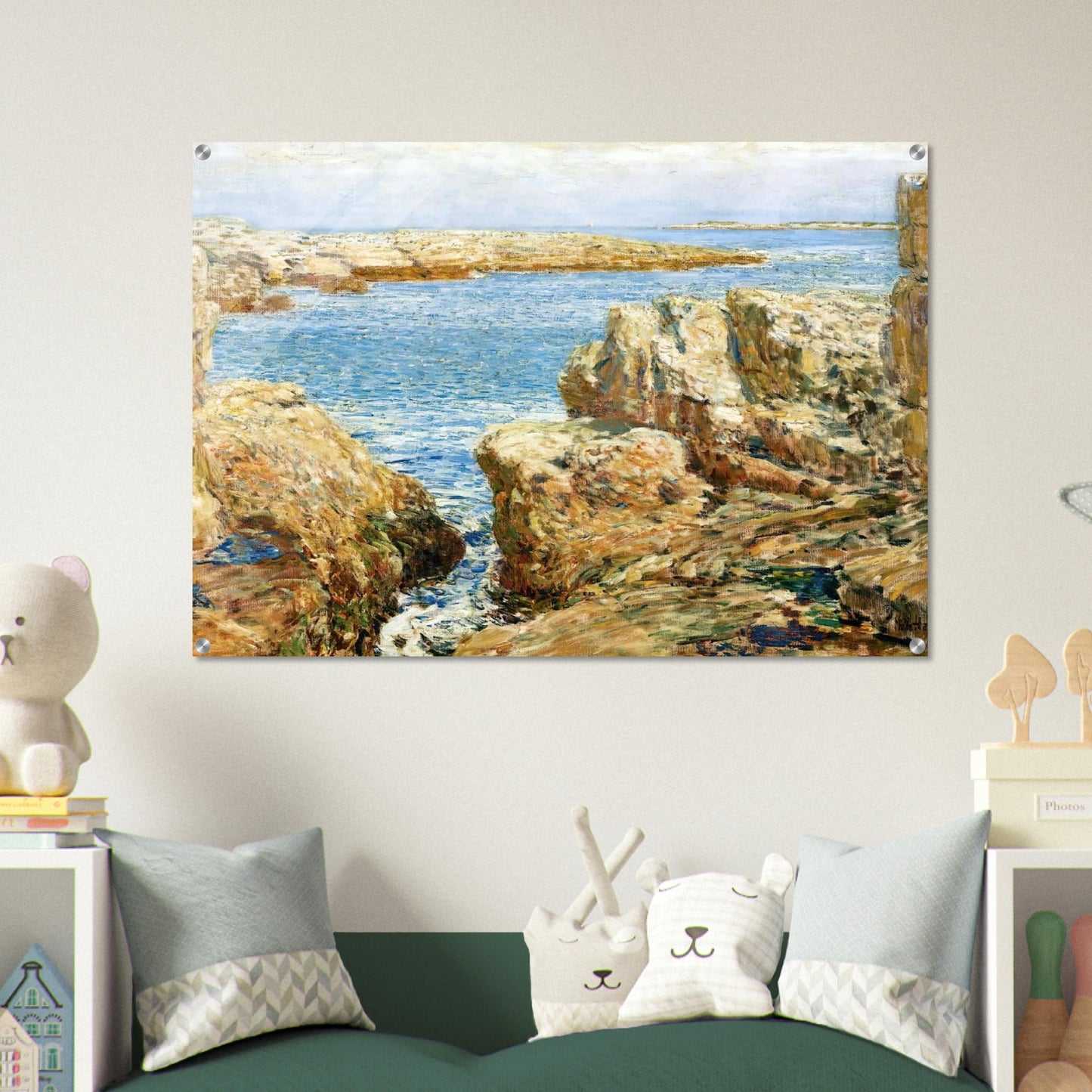 Coast Scene, Isles of Shoals - Childe Hassam Acrylic Print - 70x100 cm / 28x40″ inches