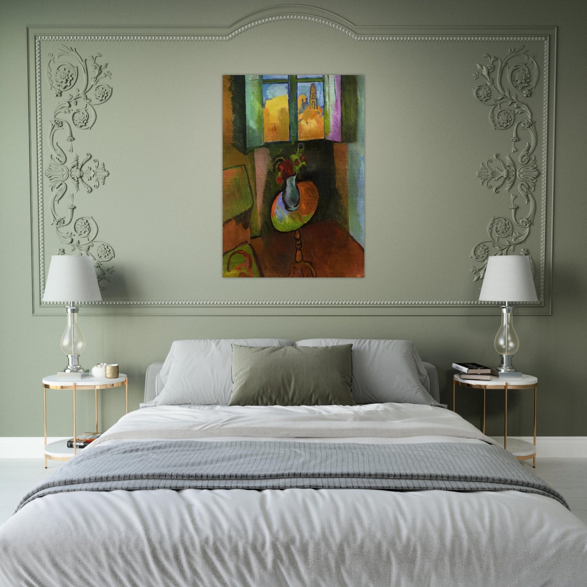 PEDISTAL TABLE RUE SEGUIER 1909 - Raoul Dufy Brushed Aluminum Print - 70x100 cm / 28x40 inches | Raoul Dufy Aluminum Print | Raoul Dufy Prints