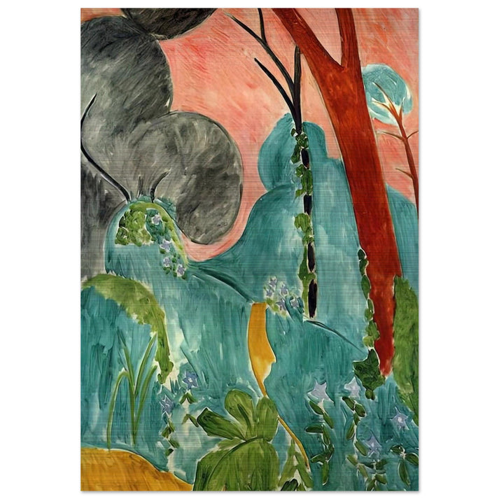 MORACCAN GARDEN 1912 - Henri Matisse Brushed Aluminum Print - 70x100 cm / 28x40 inches | Henri Matisse Aluminum Print | Henri Matisse Prints