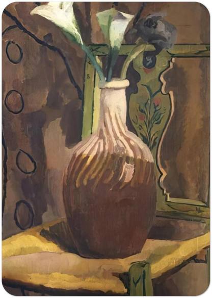 ARUM LILIES 1919 By Vanessa Bell Pack of 10 Post Cards | Vanessa Bell Post Cards | A6 (10.5 x 14.8 cm) - 4.1 x 5.8 inches