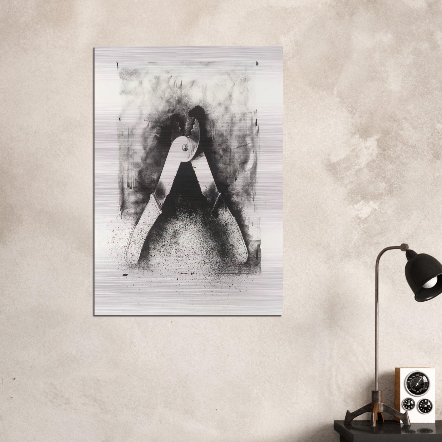 UNTITLED FROM TEN WINTER TOOLS 1973 7 - Jim Dine Brushed Aluminum Print - 70x100 cm / 28x40 inches | Jim Dine Aluminum Print | Jim Dine Prints