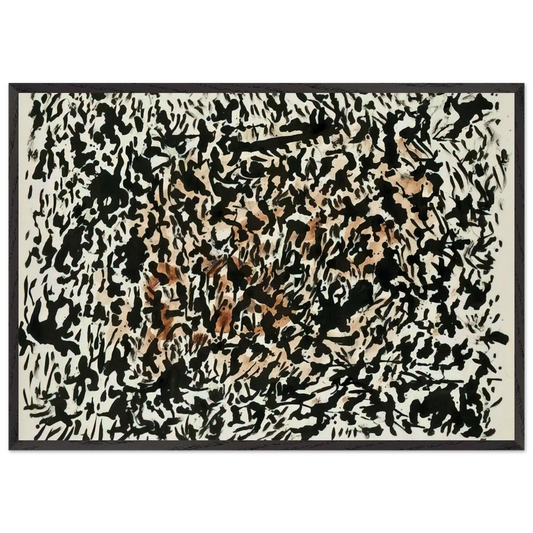 Untitled - 1979 N2 - Henri Michaux 70x100 cm / 28x40 inches Framed Art Print – Black Wooden Frame