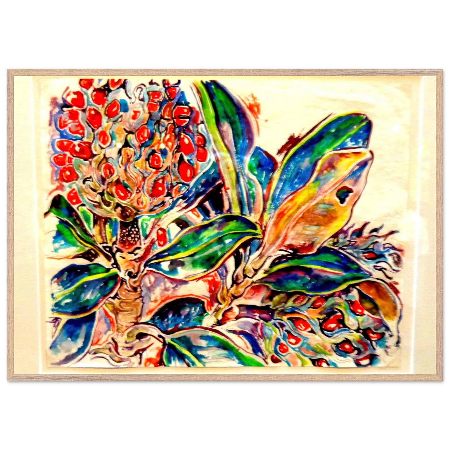 Walter Inglis Anderson - Walter Anderson Wall art - A2 (42 x 59.4  cm) - Premium Wooden Framed Poster With Fine Art Paper-canvas - White frame