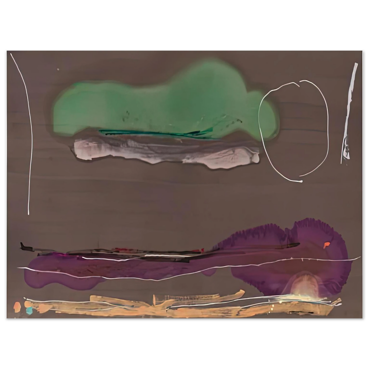 Helen Frankenthaler - Madrid, 1984- Wall Art - 21x29.7 cm / 8x12" - Fine Art Poster-canvas - -