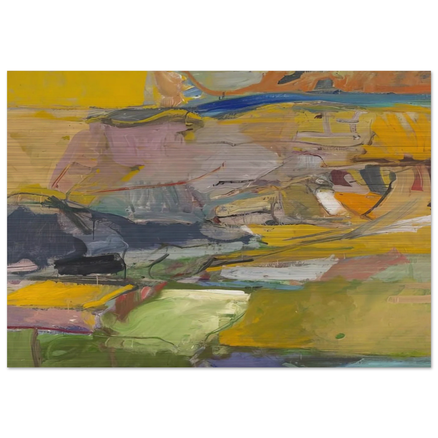 Berkeley #57 - Richard Diebenkorn Brushed Aluminum Print - 70x100 cm / 28x40 inches | Richard Diebenkorn Aluminum Print | Richard Diebenkorn Prints
