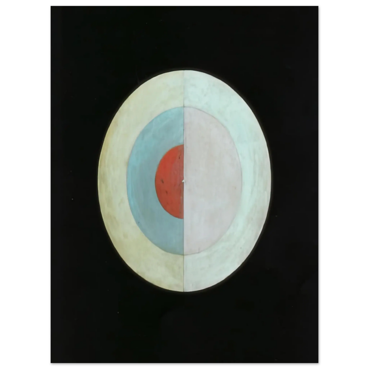 Hilma af Klint - THE SWAN NO 16 1915 Wall art - 30x45 cm / 12x18 Inches - Premium Wooden Framed Poster With Fine Art Paper - Black frame