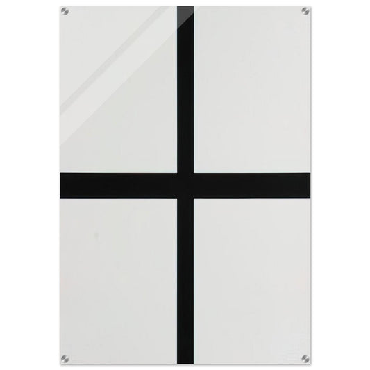 Trames 0°-90°---40 mm au trait et pleines - 1972 - Francois Morellet Acrylic Print - 70x100 cm / 28x40″ inches | Francois Morellet Wall Art | Francois Morellet Prints