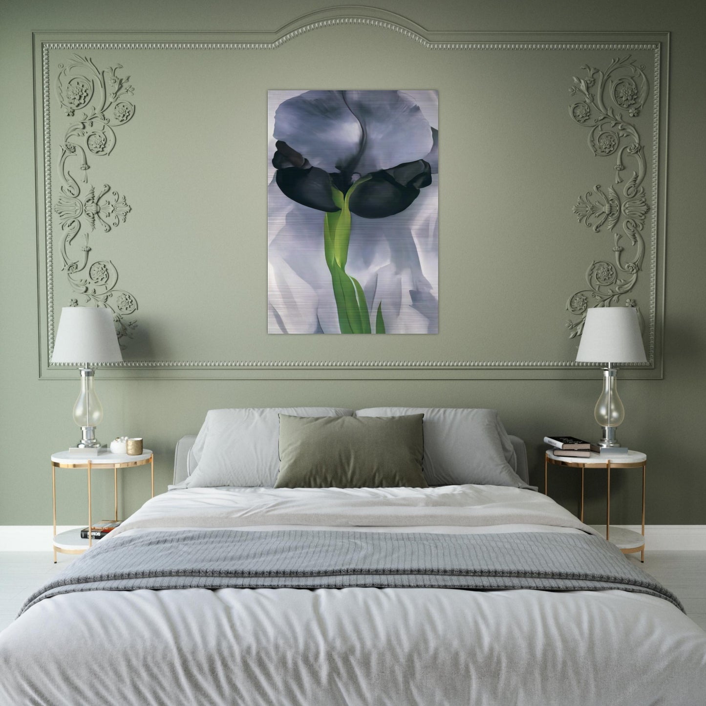 Iris 7 - Georgia O'Keeffe Brushed Aluminum Print - 70x100 cm / 28x40 inches | Georgia O'Keeffe Aluminum Print | Georgia O'Keeffe Prints