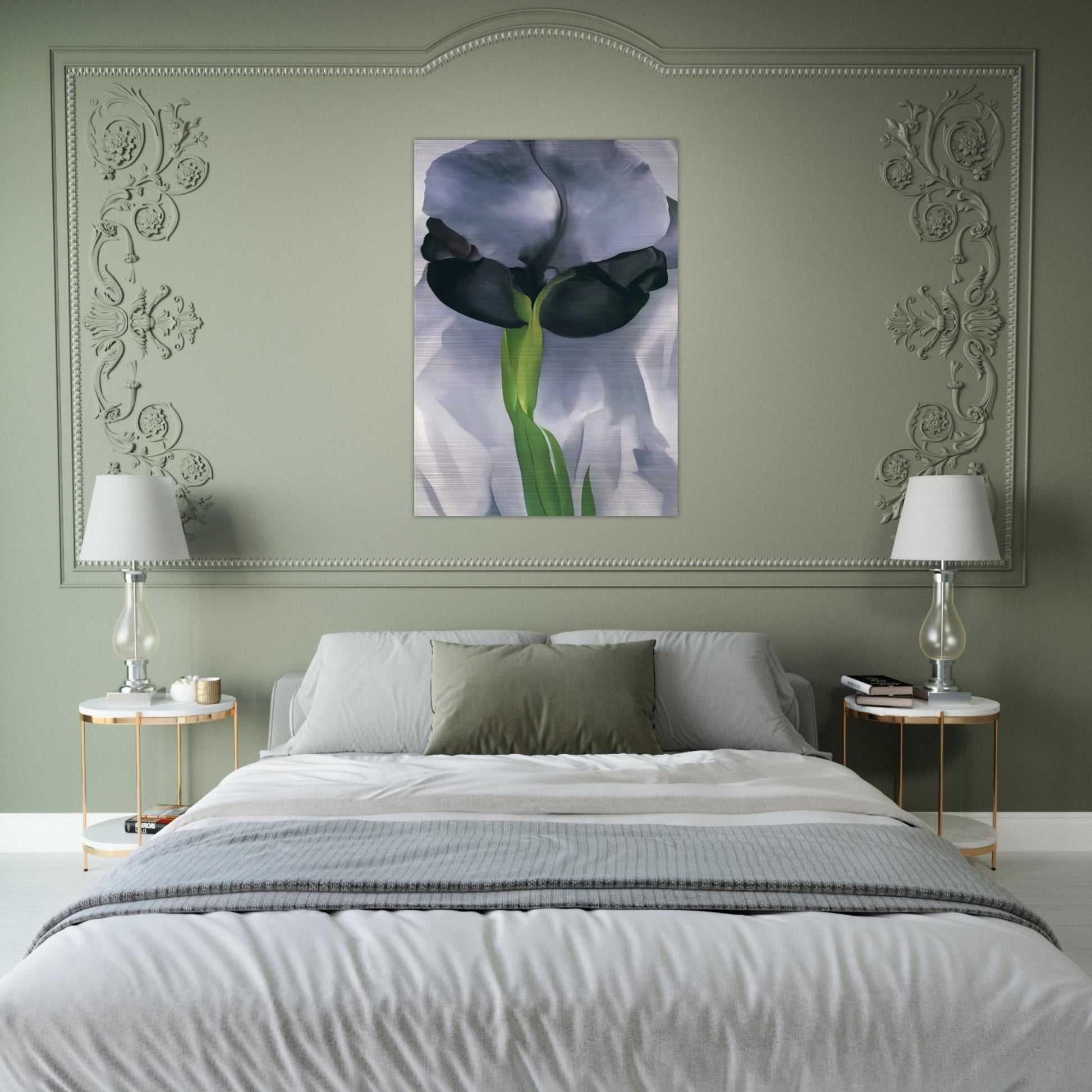 Iris 7 - Georgia O'Keeffe Brushed Aluminum Print - 70x100 cm / 28x40 inches | Georgia O'Keeffe Aluminum Print | Georgia O'Keeffe Prints