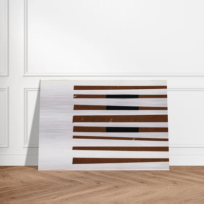Black, Brown, White - Ellsworth Kelly Brushed Aluminum Print - 70x100 cm / 28x40 inches | Ellsworth Kelly Aluminum Print | Ellsworth Kelly Prints