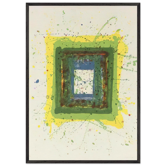 Untitled  SF 354  - Sam Francis 70x100 cm / 28x40 inches Framed Art Print – Black Wooden Frame