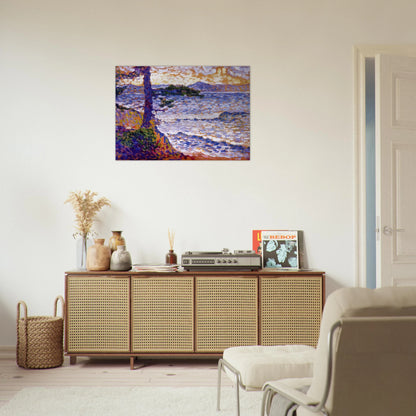 The Mediterranean Coast - Henri-Edmond Cross Brushed Aluminum Print - 70x100 cm / 28x40 inches | Henri-Edmond Cross Aluminum Print | Henri-Edmond Cross Prints