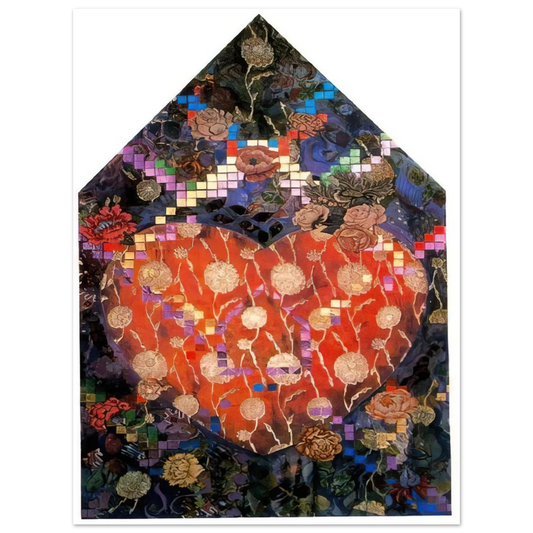 Miriam Schapiro - Heartfelt - PD Pattern and Decoration  75x100 cm / 30x40inches Fine Art Poster