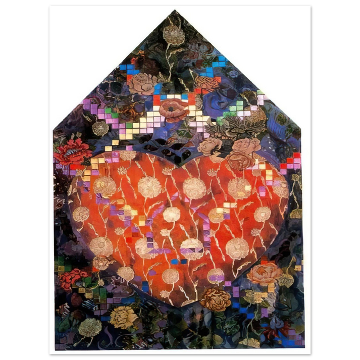 Miriam Schapiro - Heartfelt - PD Pattern and Decoration  75x100 cm / 30x40inches Fine Art Poster