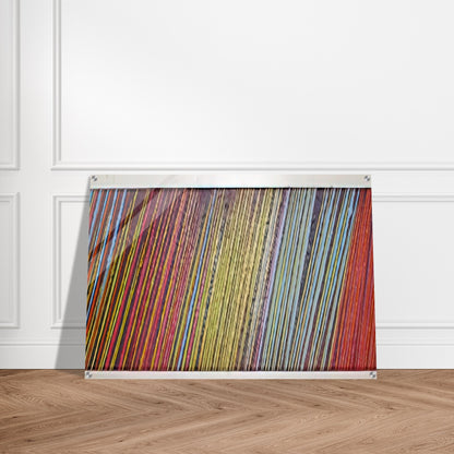 Red Line Painting - 1968 - Ronnie Landfield Acrylic Print - 70x100 cm / 28x40″ inches