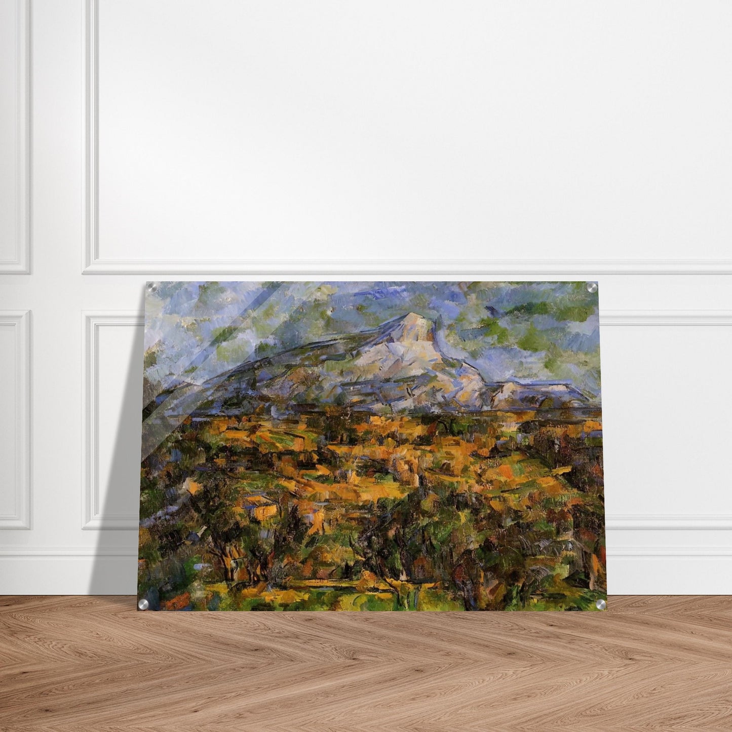 Mont Sainte-Victoire Seen from les Lauves - Paul Cézanne Acrylic Print - 70x100 cm / 28x40″ inches