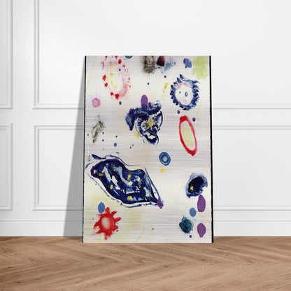 Untitled #1 - Sam Francis Brushed Aluminum Print - 70x100 cm / 28x40 inches | Sam Francis Aluminum Print | Sam Francis Prints