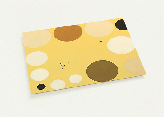 Carta celeste en amarillo n° 1 - 1953 1 By Lolo Soldevilla Pack of 10 Post Cards | Lolo Soldevilla Post Cards | A6 (10.5 x 14.8 cm) - 4.1 x 5.8 inches