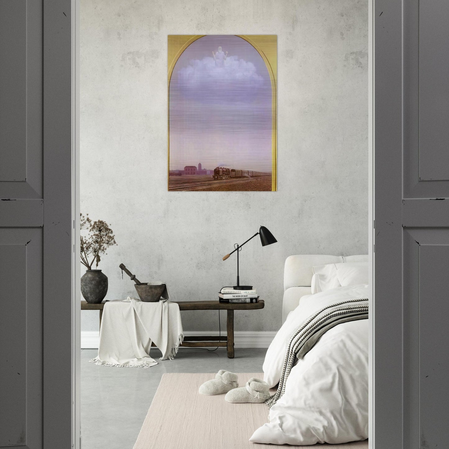THE NIGHTINGALE 1962 - Rene Magritte Brushed Aluminum Print - 70x100 cm / 28x40 inches | Rene Magritte Aluminum Print | Rene Magritte Prints