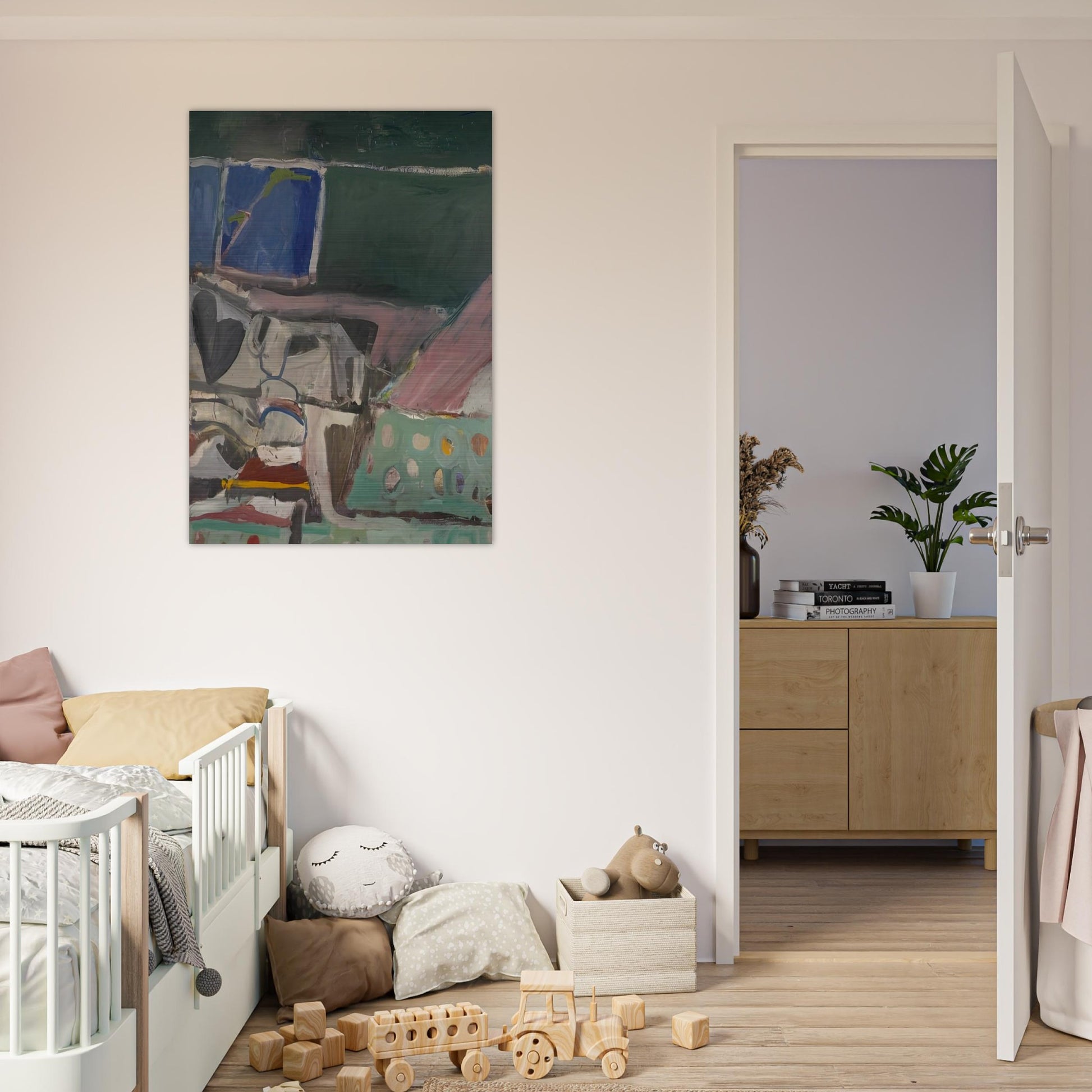 Berkeley #58 - Richard Diebenkorn Brushed Aluminum Print - 70x100 cm / 28x40 inches | Richard Diebenkorn Aluminum Print | Richard Diebenkorn Prints
